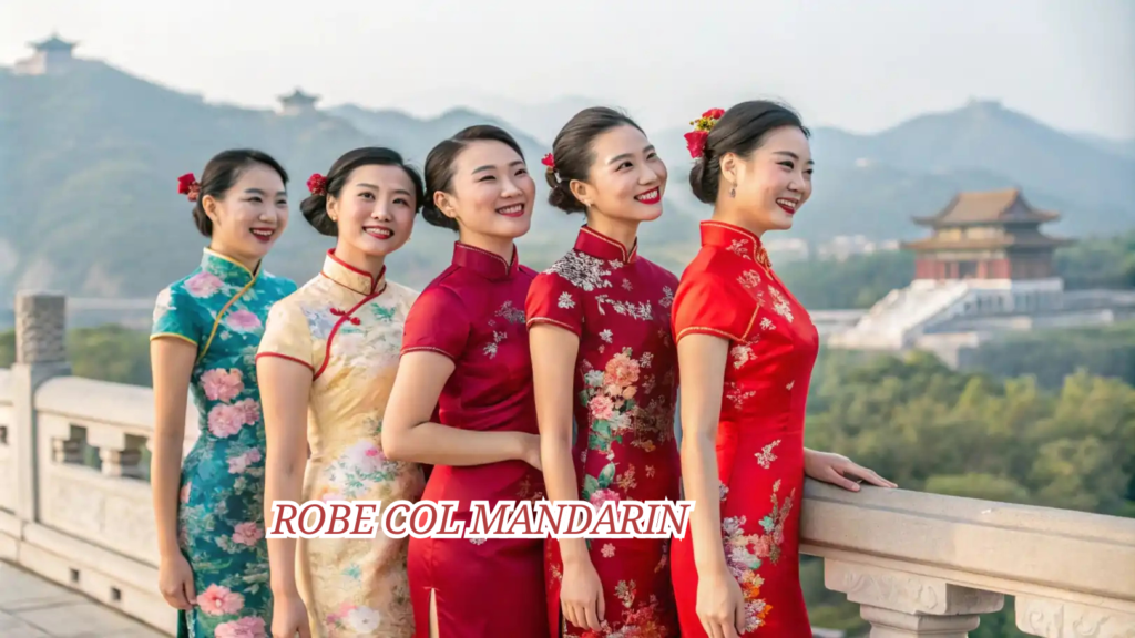 Robe col mandarin une élégance traditionnelle qui traverse les générations