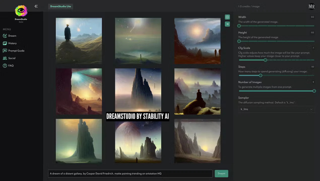 DreamStudio by Stability AI histoire fonctionnement et avantages
